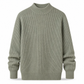 Men's Mock Neck Solid Color Knit Sweater