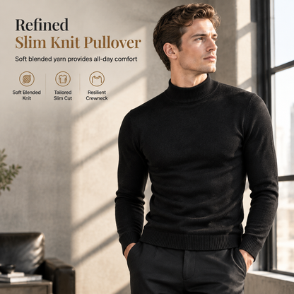 Men's Winter Slim Fit Pullover Knit Sweater