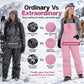 Unisex Waterproof Ski Bib Pants