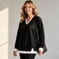 Women's Layered-Look V-Neck Sweatshirt