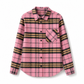 Women's Plaid Long Sleeve Button-Down Casual Shirt with Chest Pocket