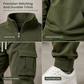 Men's Two-Piece Half-Zip Sweatshirt and Cargo Joggers Tracksuit Set