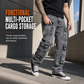 👖 Retro Washed Wide Leg Cargo Jeans Y2K High Street Denim Pants with Pockets