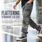 👖 Retro Washed Wide Leg Cargo Jeans Y2K High Street Denim Pants with Pockets
