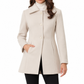 Women Elegant Mid-Length Plaid Trench Coat Versatile Autumn Winter