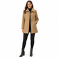 Women Elegant Mid-Length Plaid Trench Coat Versatile Autumn Winter