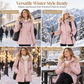 Women's Winter Parka Coat with Faux Fur Hood
