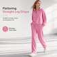 Two Piece Long Pants Set with Matching Top and Trousers