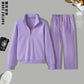 Two Piece Long Pants Set with Matching Top and Trousers