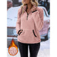 Women's Half-Zip Warm Plush Sweatshirt