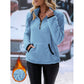 Women's Half-Zip Warm Plush Sweatshirt