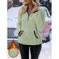 Women's Half-Zip Warm Plush Sweatshirt