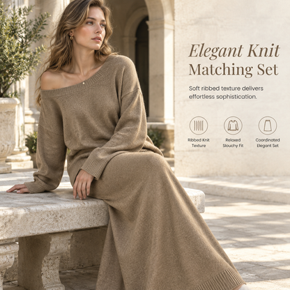 Women's Relaxed Fit Knit Two Piece Knit