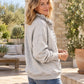 Women's Ruffled Collar Pullover Sweatshirt