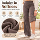 Women's High-Waisted Plush-Lined Flare Pants