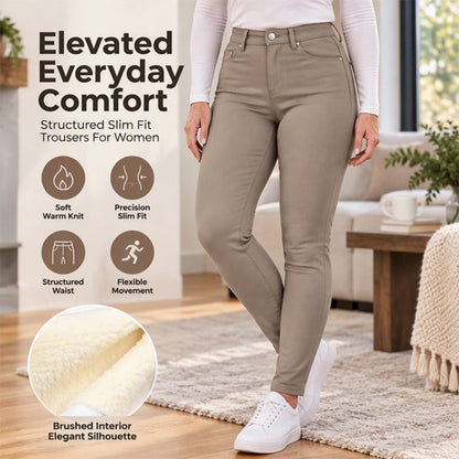 Women's Plush-Lined High-Waisted Skinny Pants