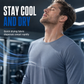 💨 Stay-Dry Freshness, Easy Everyday Comfort | Men's Quick-Dry Crew Neck Long Sleeve Shirt