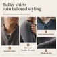 Men's Retro Henley Neck Mock Two Piece Sweater Relaxed Fit Long Sleeve Knit Pullover for Fall and Winter