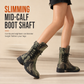 Womens Retro Western Cowboy Tall Boots Plus Size Camouflage Riveted High Boots